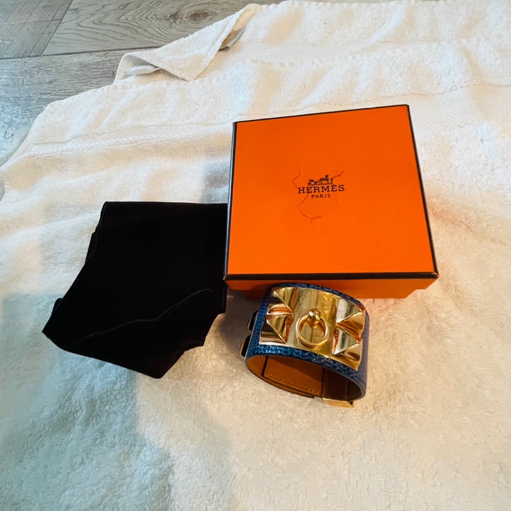 Authentic hermes cdc alligator bracelet